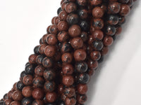 Mahogany Obsidian Beads, Round, 6mm-RainbowBeads