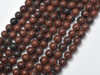 Mahogany Obsidian Beads, Round, 8mm-RainbowBeads