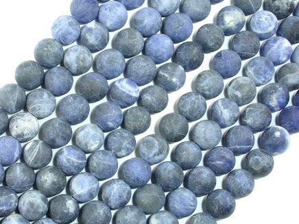 Matte Sodalite Beads, Round, 8mm-RainbowBeads