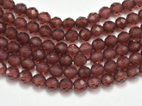Garnet Beads, 3.4mm Micro Faceted Round-RainbowBeads