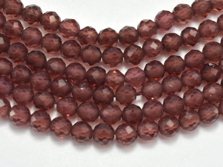 Garnet Beads, 3.4mm Micro Faceted Round-RainbowBeads