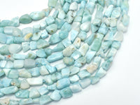 Dominican Larimar Beads, 5x7mm, Nugget Beads-RainbowBeads
