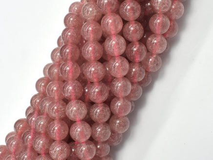 Strawberry Quartz Beads, Lepidocrocite, 8mm Round-RainbowBeads