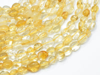 Citrine Beads, Approx 6x8mm Nugget Beads-RainbowBeads