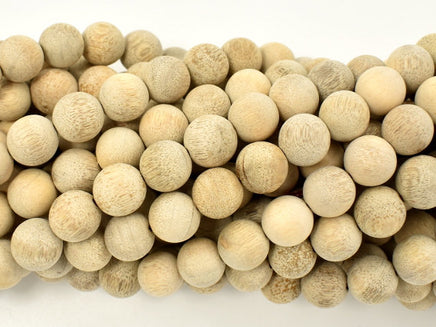 Matte Silkwood Beads, 10mm Round Beads-RainbowBeads