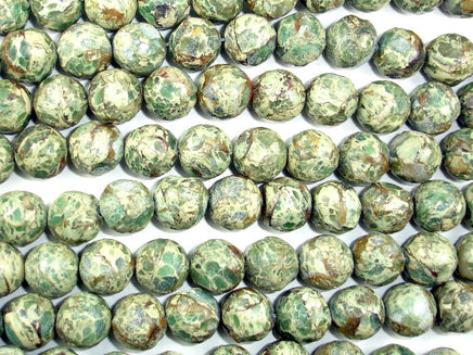 Aqua Terra Jasper Beads, Rough Round, 12mm-RainbowBeads