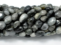 Hawk Eye Beads, Approx 6x8mm Nugget Bead-RainbowBeads