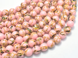 Shell Howlite-Pink, 8mm (8.4mm)-RainbowBeads