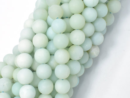 Matte Amazonite Beads, Round, 8mm-RainbowBeads