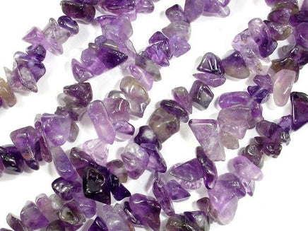 Amethyst Chips, Approx 4 - 9mm, 33 Inch-RainbowBeads