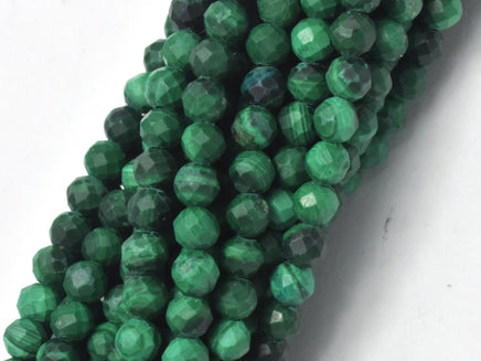 Natural Malachite Beads, 3mm Micro Faceted-RainbowBeads