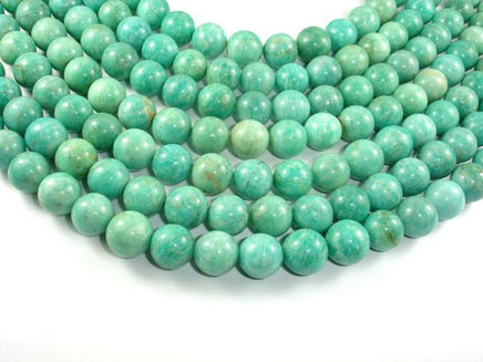 African Amazonite Beads, 11mm Round Beads-RainbowBeads