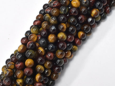 Tiger Eye Beads, 3 color, 6mm, 15 Inch-RainbowBeads