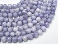Jade Beads-Gray, 8mm Round Beads-RainbowBeads