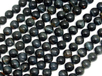 Blue Tiger Eye Beads, Round, 6mm-RainbowBeads