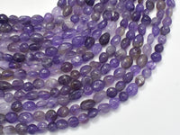 Amethyst, 6x7mm Nugget Beads, 15.5 Inch-RainbowBeads