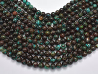 Natural Chrysocolla 8mm Round-Rainbow Beads
