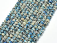 Granite Jasper, 4x5.5mm Faceted Rondelle-RainbowBeads