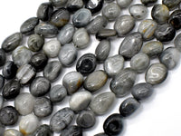 Hawk Eye Beads, Approx 6x8mm Nugget Bead-RainbowBeads