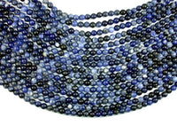 Sodalite Beads, 6mm (6.8mm) Round Beads-RainbowBeads