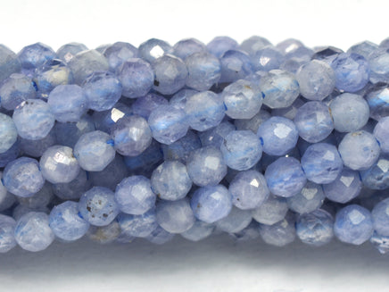 Tanzanite 2.5mm Micro Faceted Round-RainbowBeads