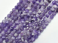 Amethyst, Dog Tooth Amethyst, 6mm, Faceted Round-RainbowBeads