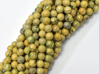 Green Muscovite 6mm Round Beads, 15 Inch-RainbowBeads