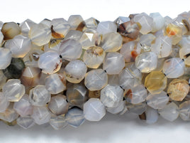 Agate Beads, 8mm Star Cut Faceted Round-RainbowBeads