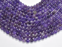Amethyst, 8mm, Faceted Round-RainbowBeads