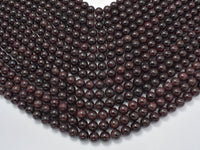 Red Garnet Beads, 7.8-8mm, Round Beads-RainbowBeads