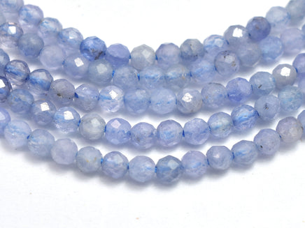 Tanzanite 2.5mm Micro Faceted Round-RainbowBeads