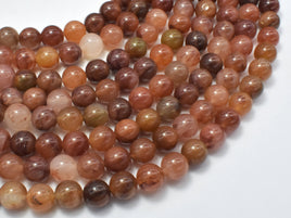 Red Line Quartz, 8mm (8.7mm)-RainbowBeads