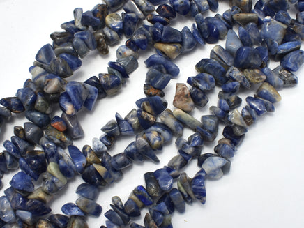 Sodalite, 4mm - 9mm Chips Beads-RainbowBeads