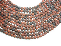 Matte Mahogany Obsidian, 8mm Round Beads-RainbowBeads