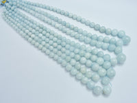 Aquamarine 6mm-14mm Graduated Round-RainbowBeads