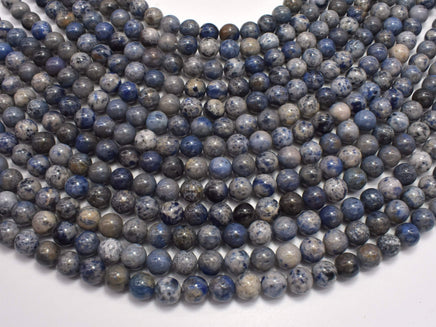 Dumortierite Beads, 8mm (8.5mm) Round Beads-RainbowBeads