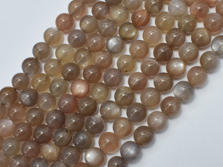 Gray Moonstone Beads, 8mm, Round-RainbowBeads