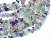 Fluorite Beads, Rainbow Fluorite, 4-10mm Chips Beads-RainbowBeads