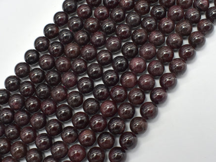 Red Garnet Beads, 7.8-8mm, Round Beads-RainbowBeads