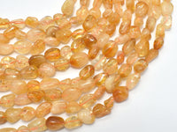 Citrine Beads, Approx. 6x8mm Nugget Beads-RainbowBeads