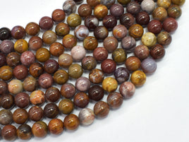 Pietersite 8mm (8.8mm) Round-Rainbow Beads