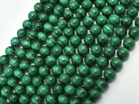 Natural Malachite Beads, 6mm Green Round Beads-RainbowBeads