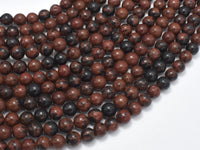 Mahogany Obsidian Beads, Round, 6mm-RainbowBeads