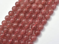 Strawberry Quartz Beads, Lepidocrocite, 10mm (10.5mm)-RainbowBeads