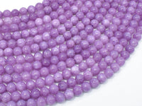 Malaysia Jade Beads- Lilac, 6mm (6.4mm) Round Beads-RainbowBeads