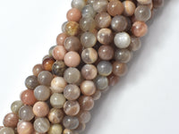 Sunstone Beads, Moonstone Beads, 8mm (8.5mm) Round-RainbowBeads