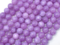 Malaysia Jade Beads- Lilac, 8mm (8.4mm) Round-RainbowBeads