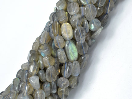 Labradorite, Approx 6x8mm Nugget Beads-RainbowBeads