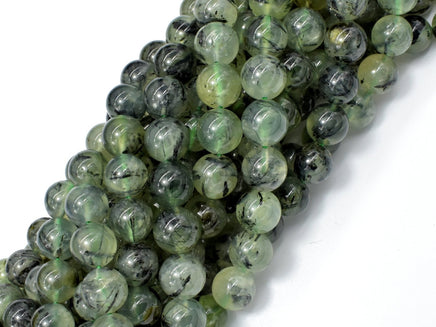Prehnite Beads, 10mm Round Beads-RainbowBeads