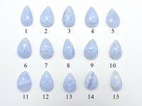 Blue Lace Agate Cabochon, Teardrop, Approx. (11-16)mmx(14-24)mm, Size vary-RainbowBeads